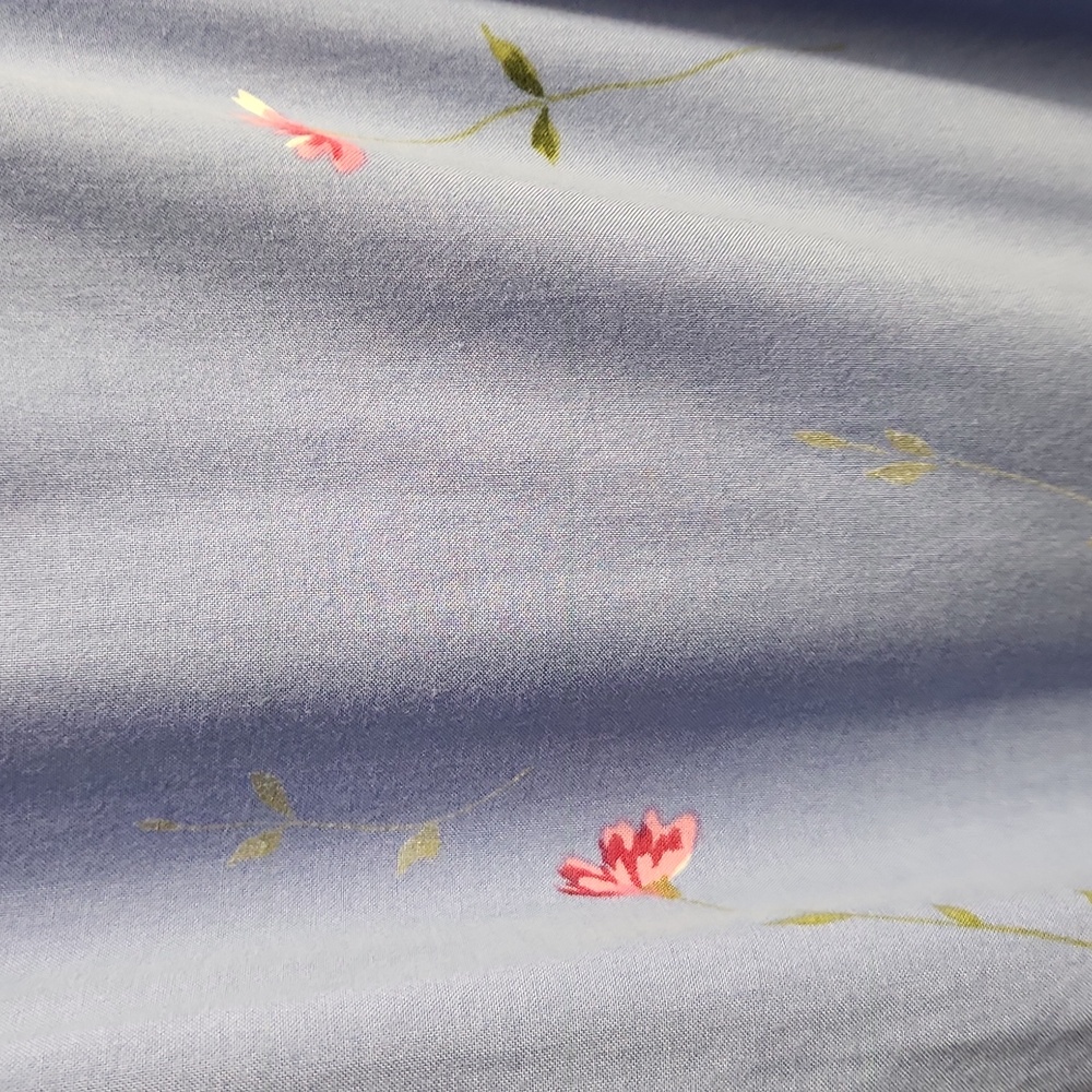 Floral Blue Mini Dress (Periwinkle) - Picture 5 of 5